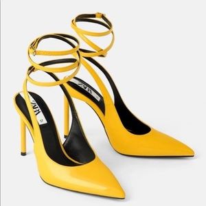 ❌SOLD‼️NWT ZARA yellow heels